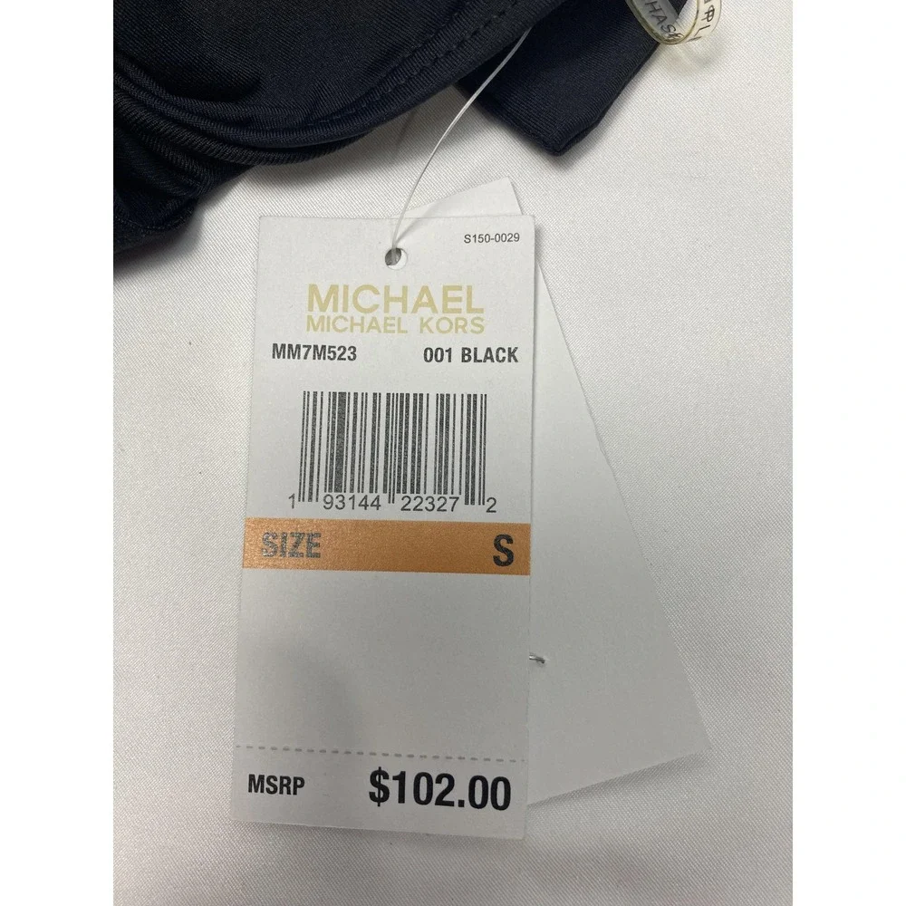 Michael‎ Kors Womens Halter Underwire Tankini Swim Top